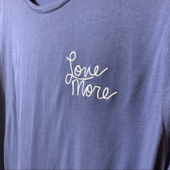 Old Navy Love More Embroidered Blue Shirt 2X XXL - Picture 4 of 7
